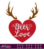 Deer Love Valentine's Day Gift Idea SVG