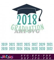 Graduation 2018 Gifts Ideas Cap Gown SVG