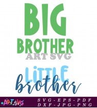 Big Brother Little Brother Design SVG