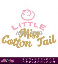 Little Miss Cotton Tail Graphic Design SVG