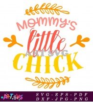 Mommy's Little Chick Halloween Ornament SVG