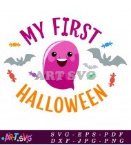 My First Halloween Ghost Svg Design SVG