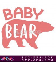 Baby Bear SVG Cut File Design for Newborns