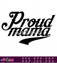 Proud Mama Cute Mommy Shirt Design Svg SVG