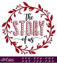 The Story Of Us Christmas Wreath Design SVG