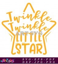 Twinkle Twinkle Little Star Baby Design SVG