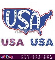 USA Patriotic Design Fourth Of July SVG