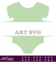 Baby Onesie Outfit Mockup Design SVG