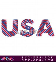 USA Patriotic Graphic Design Stripes Stars SVG