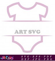 One Piece Pink Outline Clothing SVG 1