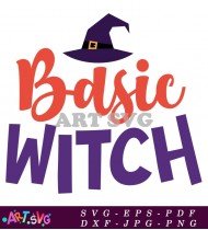 Basic Witch Halloween Design SVG