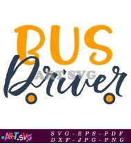 Bus Driver SVG Design Printable Cut File