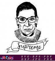 Supreme Court Justice Ruth Bader Ginsburg SVG