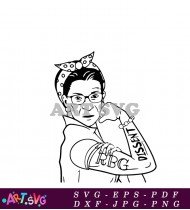 Notorious RBG T-Shirt Design For Women SVG 1