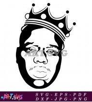 Rapper 2Pac Silhouette Vector Image for Print SVG