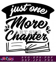 Just One More Chapter Book Lovers SVG 1