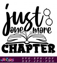 Just One More Chapter Book Lovers SVG 2