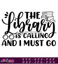 The Library Is Calling And I Must Go SVG 2