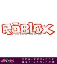 Roblox Game Logo With Red And Grey Colors SVG