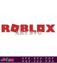 Roblox Logo Red Letters Vector Image Design SVG