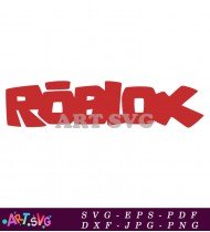 Roblox Game Logo With Red Letter Design SVG 1