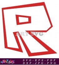 Roblox R Letter Logo Design Game Graphics SVG