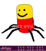 Yellow Red Roblox Spider Logo SVG 1