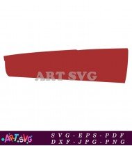 Red Simple Shape Clip Art Vector SVG 1