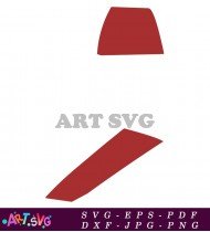 Red Simple Shape Clip Art Vector SVG 2