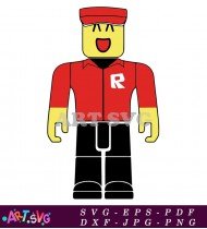 Roblox Character Avatar Black Design Image SVG 2