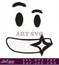 Smiley Face Blowing A Kiss Illustration SVG