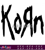 Korn Band Logo Rock Music Nu Metal SVG