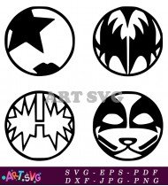 Kiss Band Logo Music Rock Classic SVG