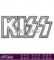 Kiss Band Logo Music Classic Rock 1970s SVG