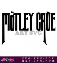 Motley Crue Rock Band Logo Design SVG