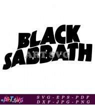 Black Sabbath Rock Band Logo SVG