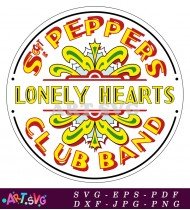 Lonely Hearts Club Band Logo SVG