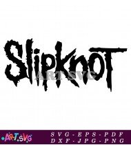 Slipknot Black Heavy Metal Band SVG