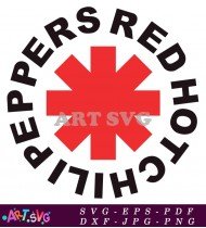 Red Hot Chili Peppers Logo Icon Symbol Vector Design SVG