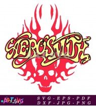 Aerosmith Logo Classic Rock Music Band SVG