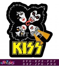 Kiss Logo Classic Rock Music Band SVG 2