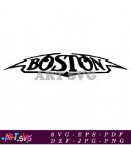 Boston Logo Classic Rock Music Band SVG