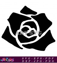 Black And White Rose Flower Images SVG