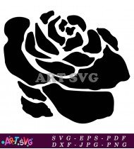 Black And White Rose Clip Art PNG Free SVG