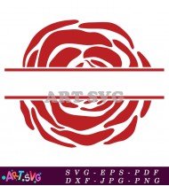 Red Rose Center Clipart Free Download Vector SVG