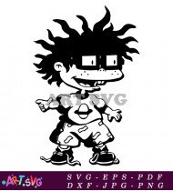 Rugrats Coloring Page Tommy Green Pants Cartoon SVG 2