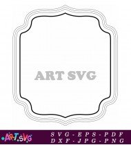 Vintage Decorative Floral Pattern Frame SVG