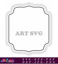 Decorative Swirling Corner Elegant Frame Design Abstract SVG 1