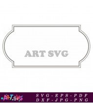 Simple Classic Elegant Rounded Border Frame Design. SVG