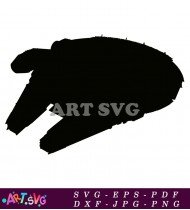 Star Wars Millennium Falcon Spaceship Artwork SVG